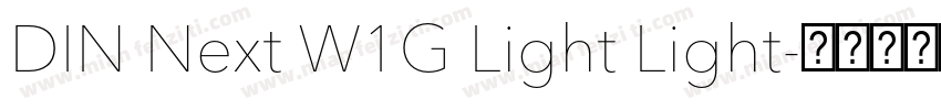 DIN Next W1G Light Light字体转换